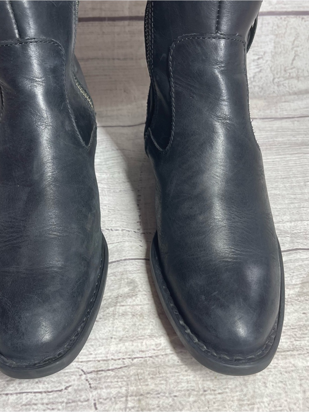 Born Women’s 6.5 Black Leather Knee High Boots - Picture 3 of 11